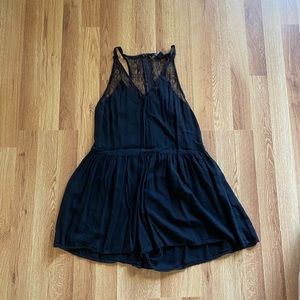 Black Lace Romper